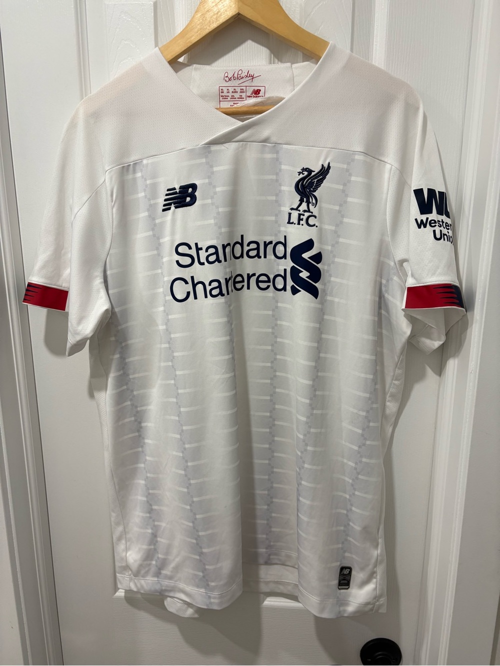 New Balance Liverpool FC White Men's Soccer Jersey 2019-20 Men’s XL